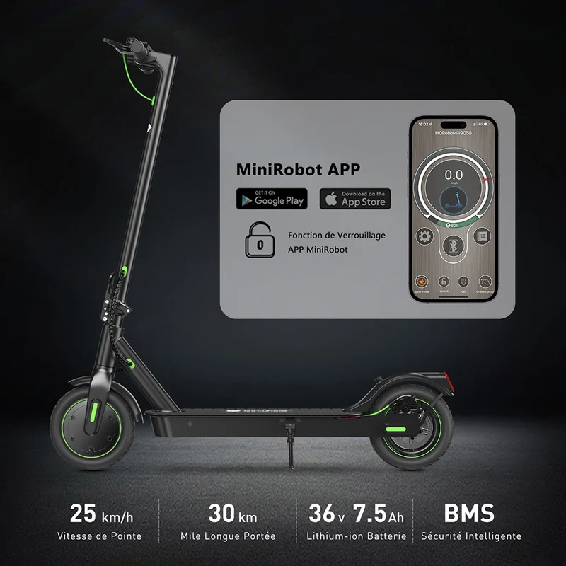 isinwheel S9 Pro Electric Scooter 8.5" Tires 350W Motor 36V 7.5Ah Battery
