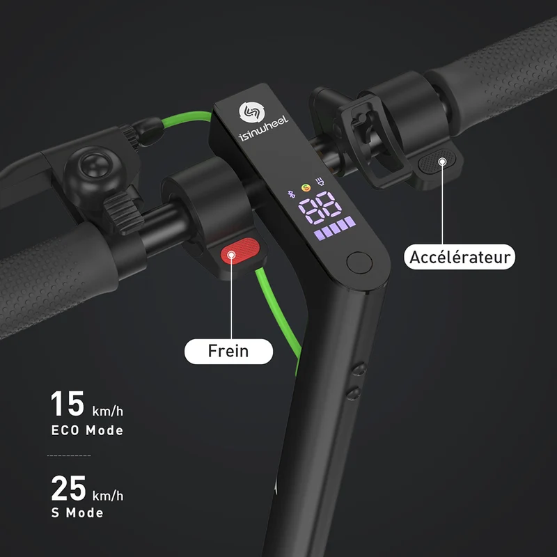 isinwheel S9 Pro Electric Scooter 8.5" Tires 350W Motor 36V 7.5Ah Battery