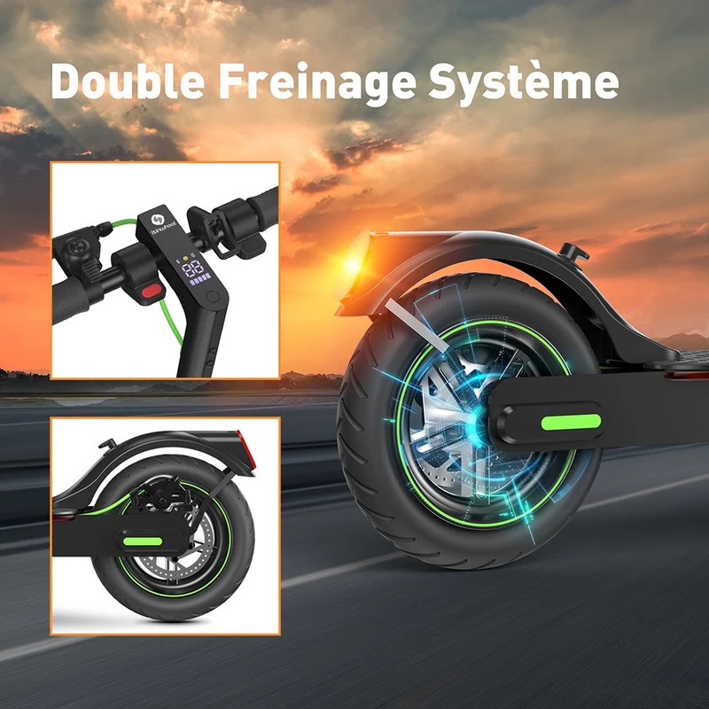 isinwheel S9 Pro Electric Scooter 8.5" Tires 350W Motor 36V 7.5Ah Battery
