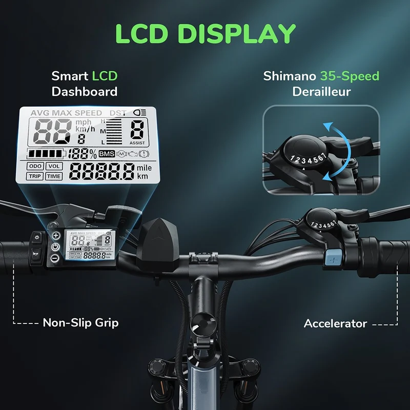 isinwheel M10 Electric Bike 26" Tires 250W Motor 36V 10.4Ah Battery