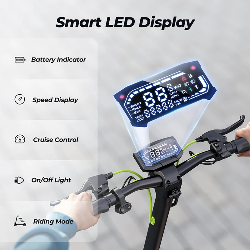 iSinwheel S10MAX Electric Scooter 10" Off-road Tires 1000W Motor 48V 15Ah Battery