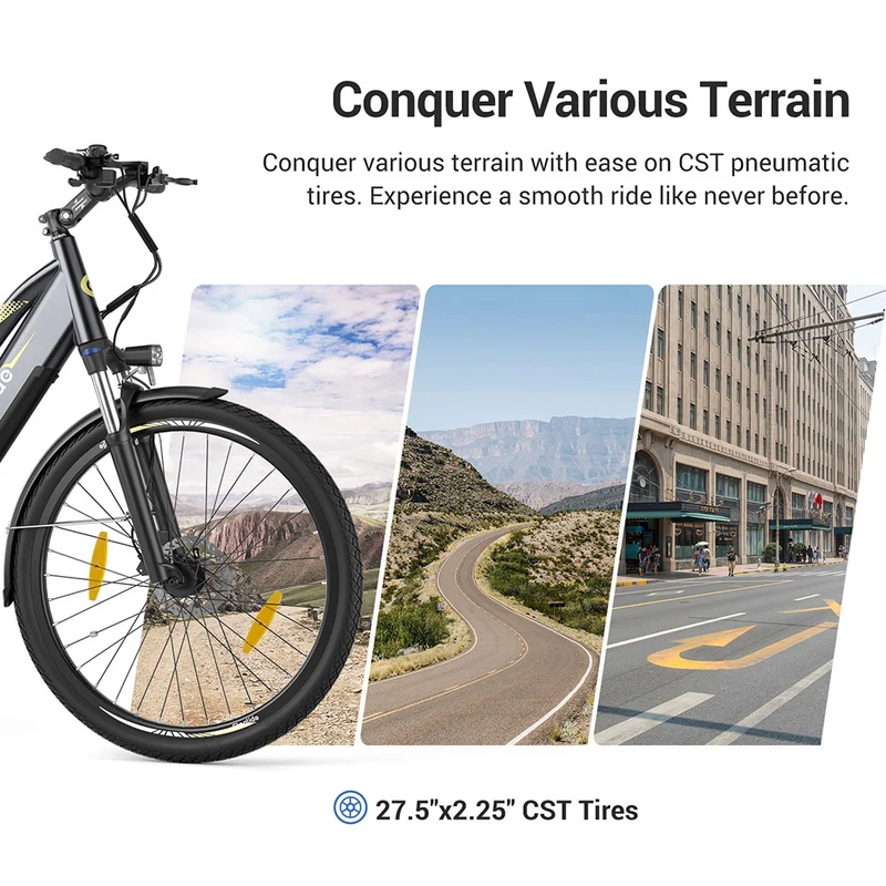 2-Pack Eleglide C1 Step-Thru Electric Trekking Bike Offer
