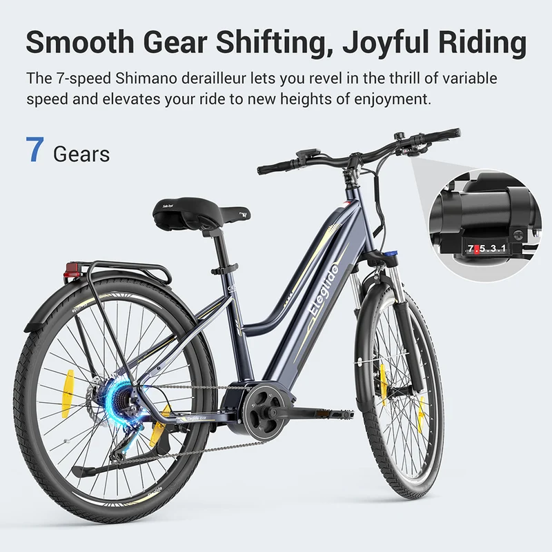 2-Pack Eleglide C1 Step-Thru Electric Trekking Bike Offer