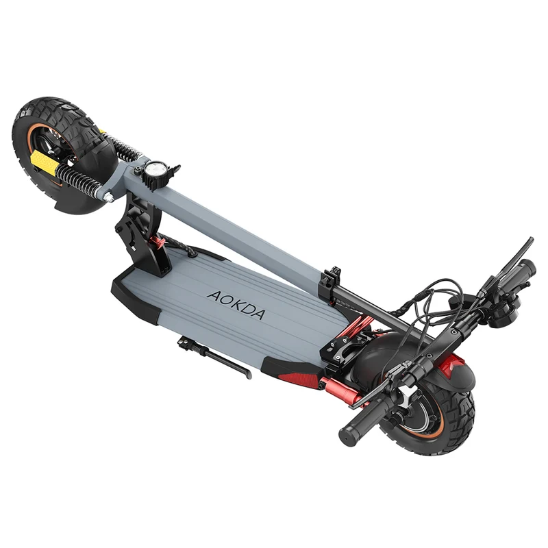 AOKDA A1 Electric Scooter 10" Off-Road Tires 800W Motor 48V 12.5Ah Battery