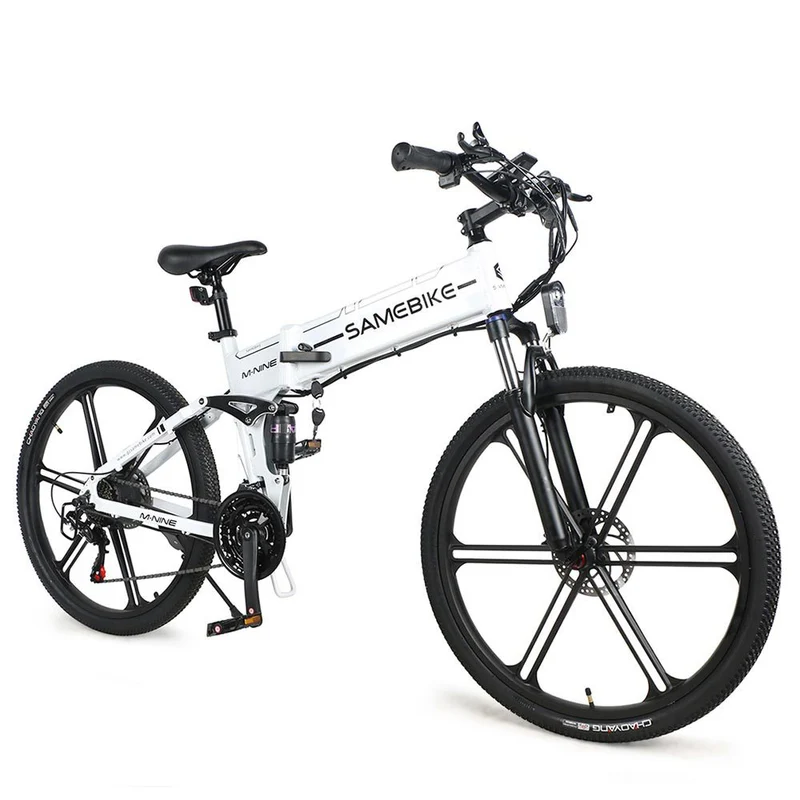 SAMEBIKE LO26-II FT Wheel Electric Bike 26" Tires 750W Motor 48V 12.5Ah Battery