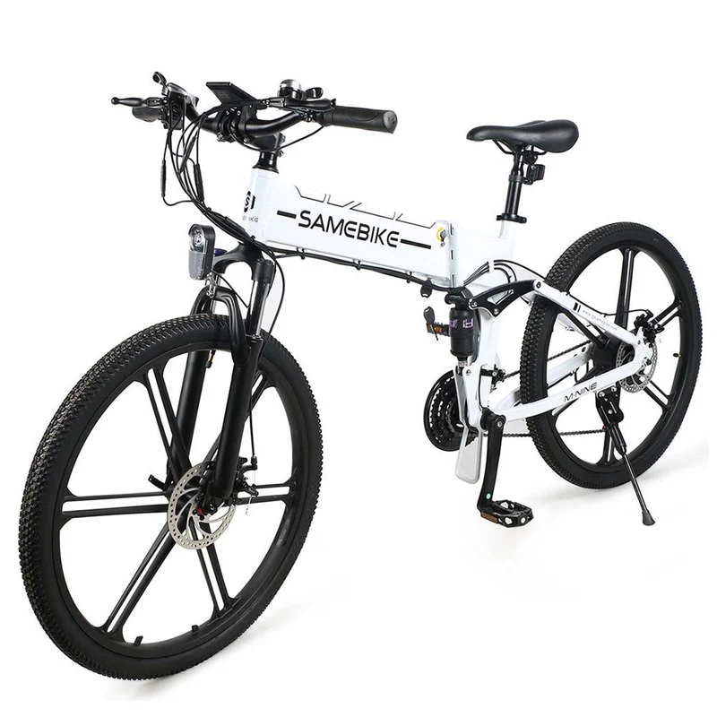 SAMEBIKE LO26-II FT Wheel Electric Bike 26" Tires 750W Motor 48V 12.5Ah Battery