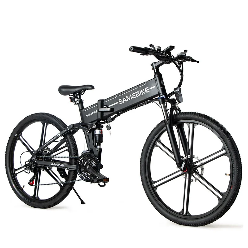 SAMEBIKE LO26-II FT Wheel Electric Bike 26" Tires 750W Motor 48V 12.5Ah Battery