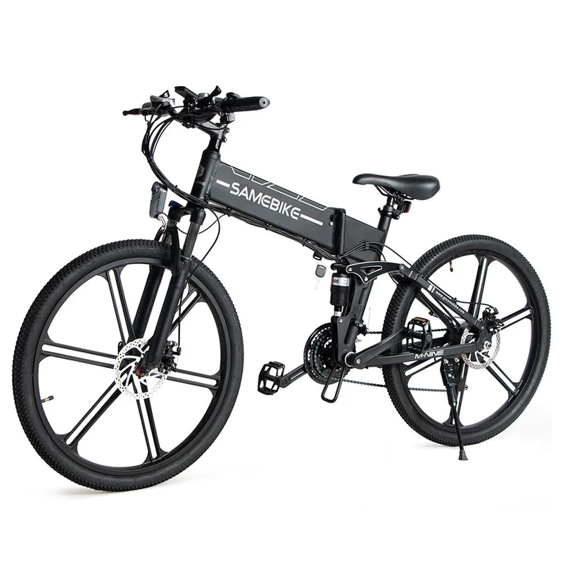 SAMEBIKE LO26-II FT Wheel Electric Bike 26" Tires 750W Motor 48V 12.5Ah Battery