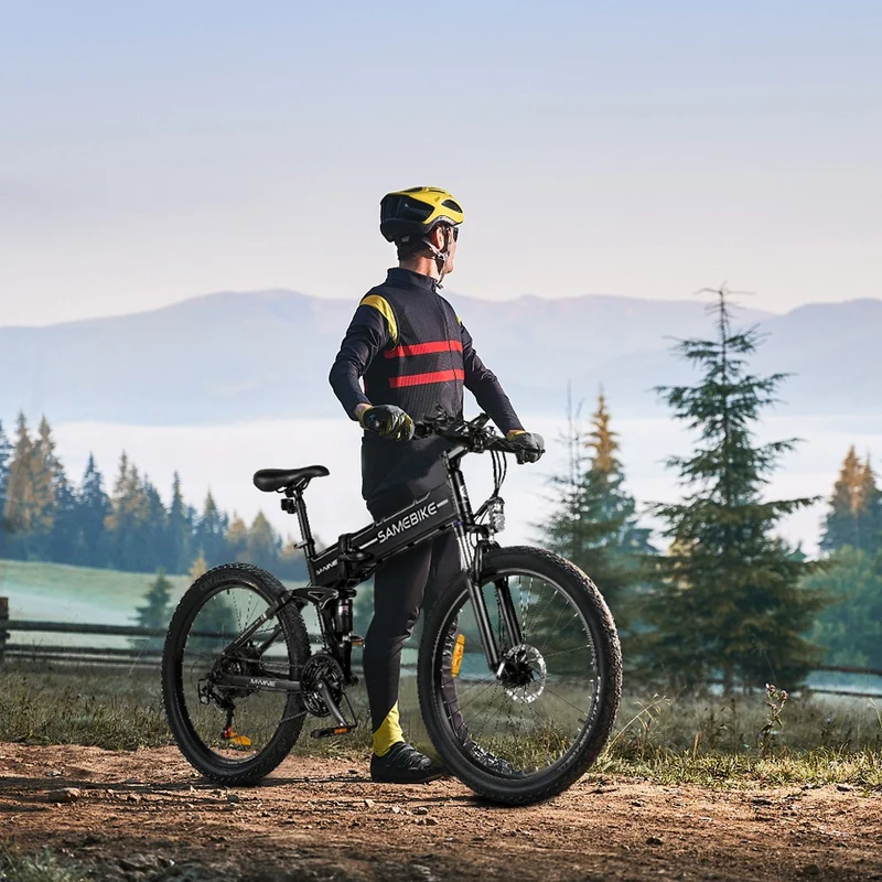 SAMEBIKE LO26-II FT Wheel Electric Bike 26" Tires 750W Motor 48V 12.5Ah Battery