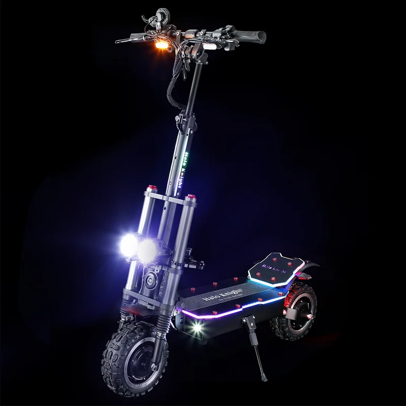 Halo Knight T107 Pro Electric Scooter 11" Tires Dual 3000W Motors 60V 38.4Ah Battery