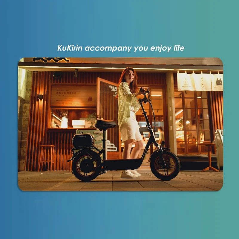 KuKirin C1 Pro Electric Scooter with Seat 14" Off-Road Tires 500W Motor