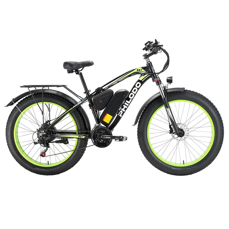 PHILODO H7 Electric Mountain Bike 26" Tires 1000W Motor 48V 17.5Ah Battery