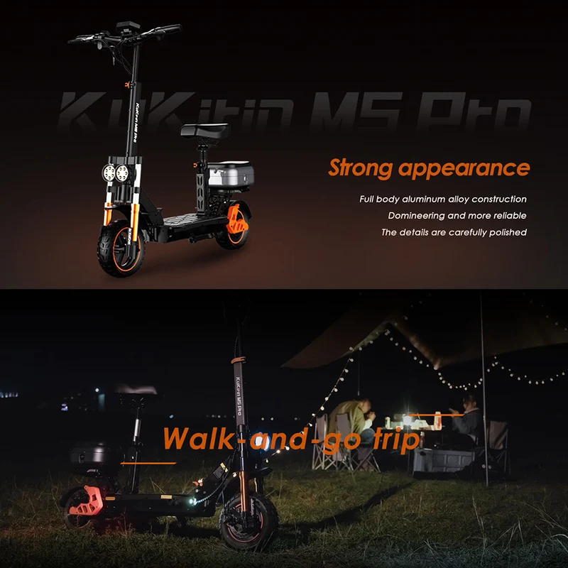 KuKirin M5 Pro Electric Scooter with Seat 1000W Motor 48V 20Ah Battery