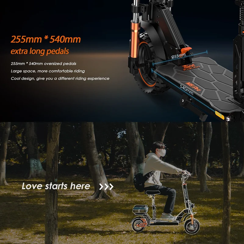KuKirin M5 Pro Electric Scooter with Seat 1000W Motor 48V 20Ah Battery