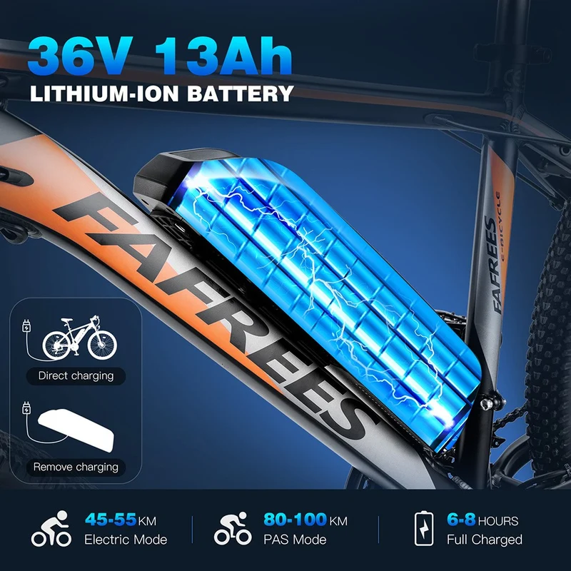 Fafrees Hailong One Electric Bike 26" Tires 250W Motor 36V 13Ah Battery