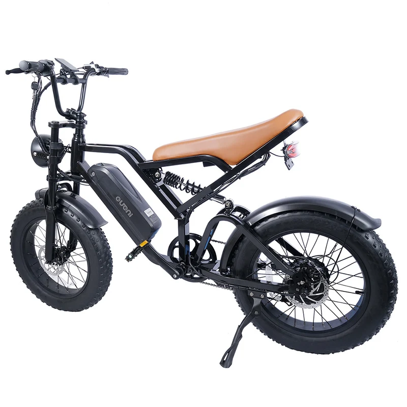 EUENI FXH009 Pro Electric Bike 20" Fat Tires 750W Motor 48V 15Ah Battery