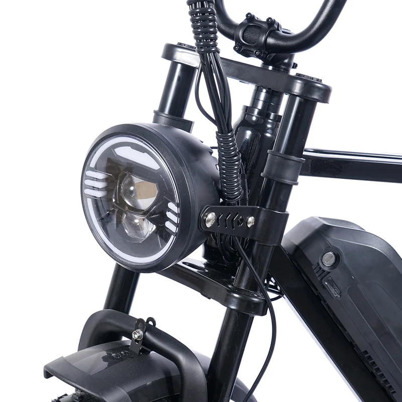 EUENI FXH009 Pro Electric Bike 20" Fat Tires 750W Motor 48V 15Ah Battery