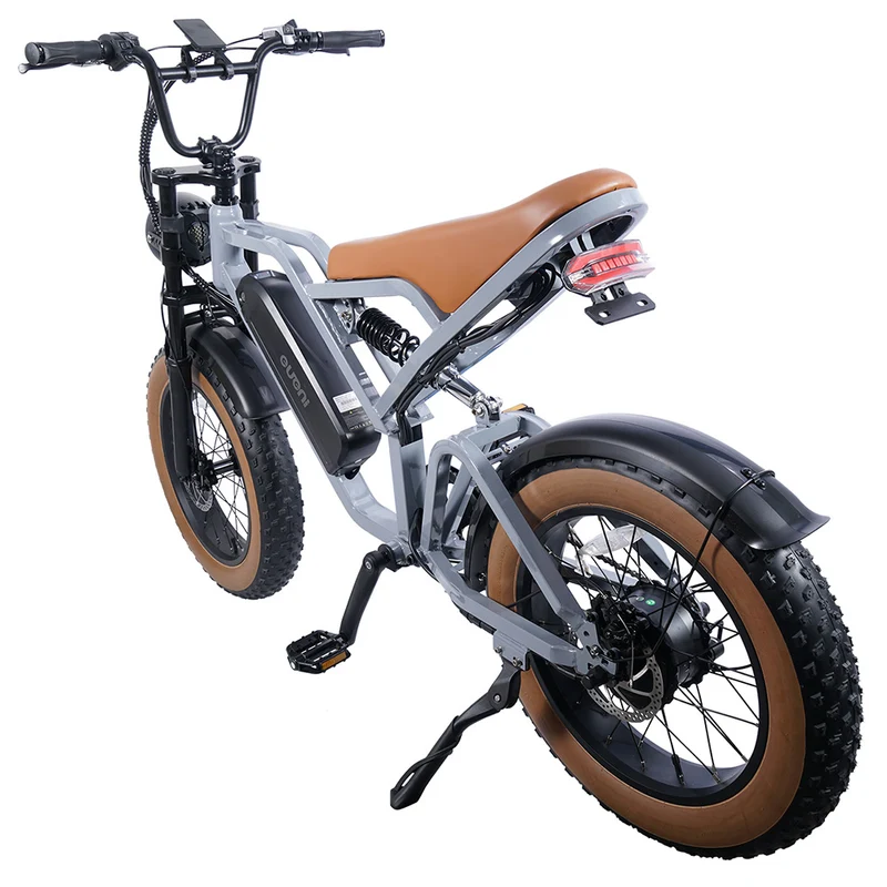 EUENI FXH009 Pro Electric Bike 20" Fat Tires 750W Motor 48V 15Ah Battery