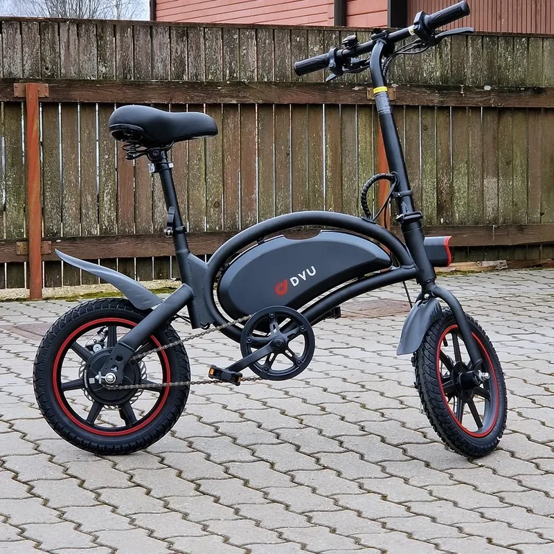 DYU D3F Electric City Bike 14" Tires 240W Motor 36V 10Ah Battery