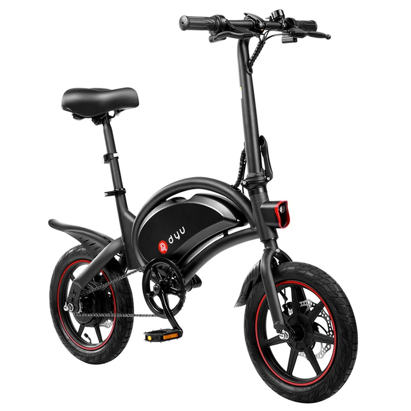 DYU D3F Electric City Bike 14" Tires 240W Motor 36V 10Ah Battery