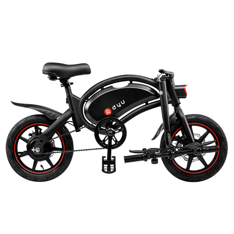 DYU D3F Electric City Bike 14" Tires 240W Motor 36V 10Ah Battery