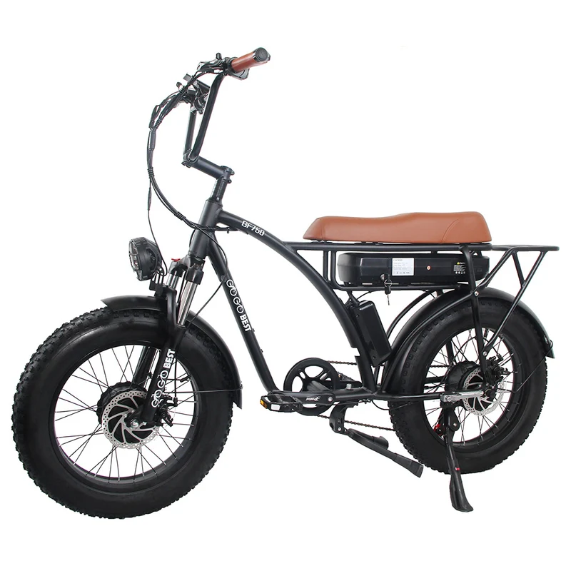 GOGOBEST GF750 Electric Bike 20" Tires Dual 1000W Motors 48V 17.5Ah Battery