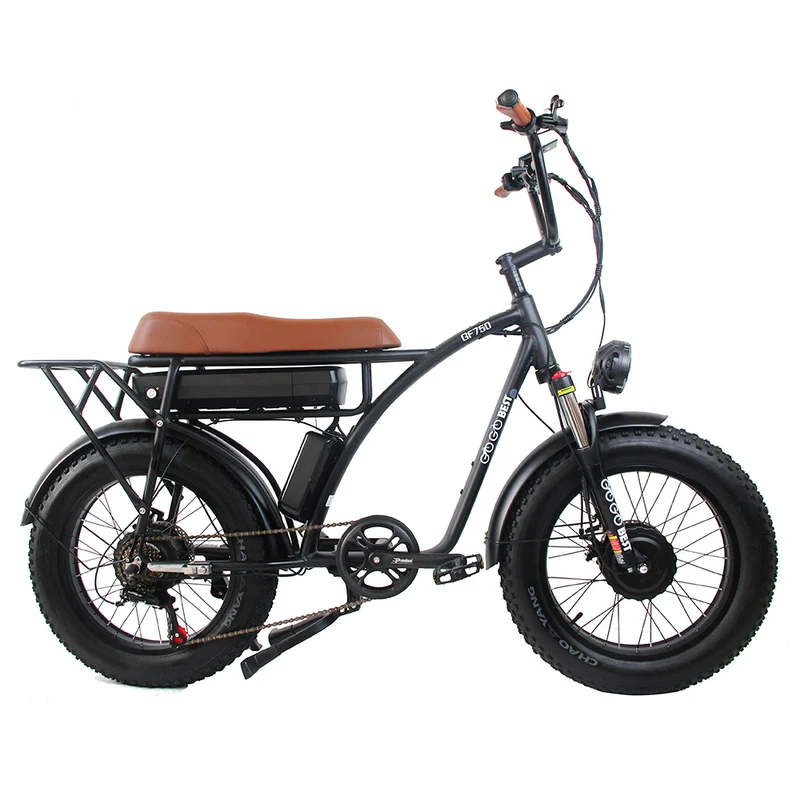 GOGOBEST GF750 Electric Bike 20" Tires Dual 1000W Motors 48V 17.5Ah Battery