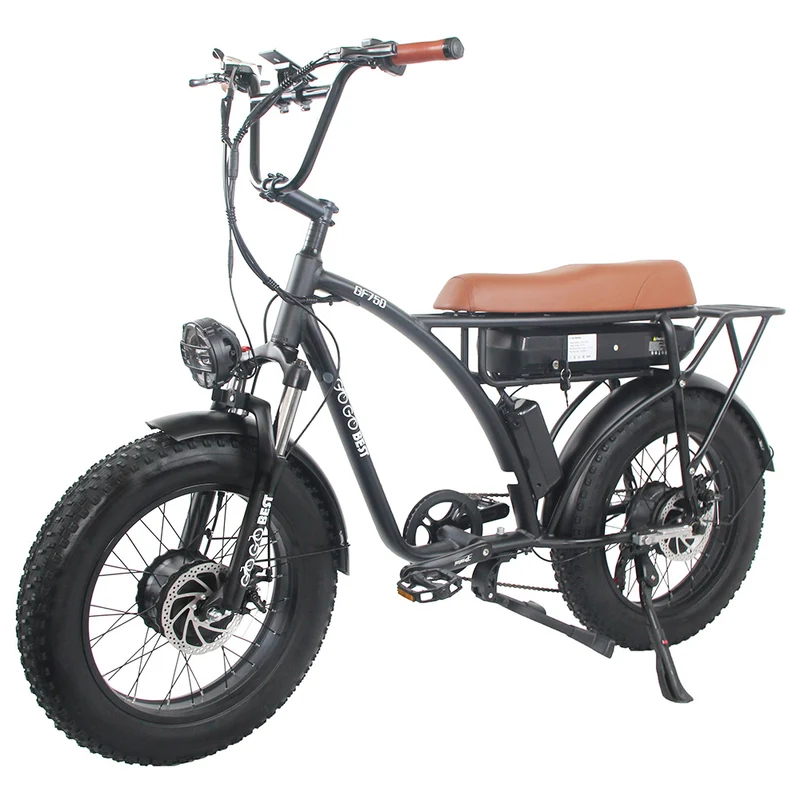 GOGOBEST GF750 Electric Bike 20" Tires Dual 1000W Motors 48V 17.5Ah Battery