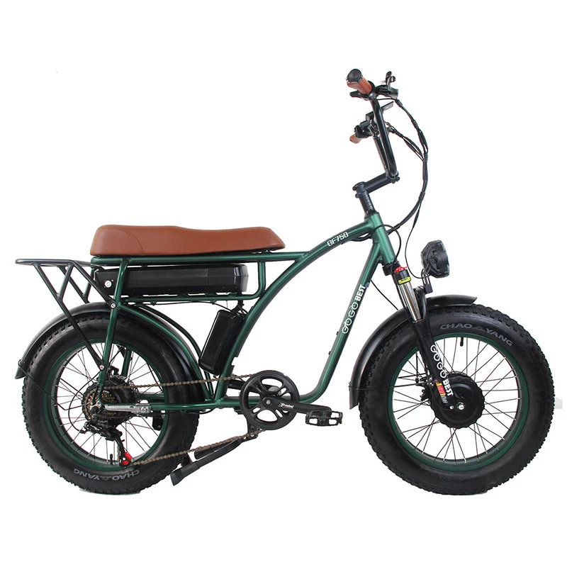 GOGOBEST GF750 Electric Bike 20" Tires Dual 1000W Motors 48V 17.5Ah Battery