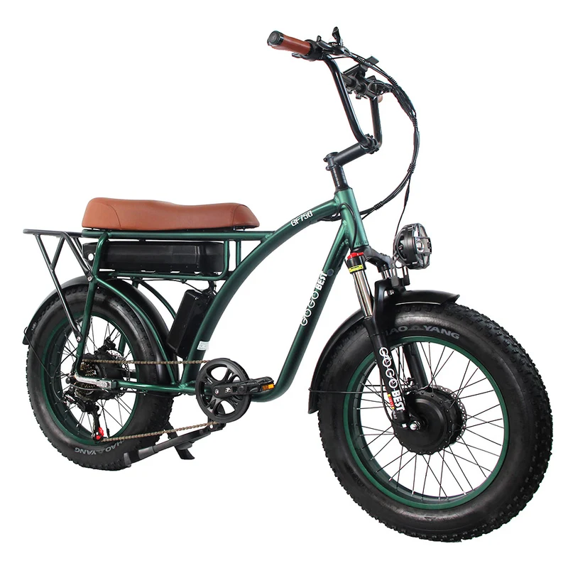 GOGOBEST GF750 Electric Bike 20" Tires Dual 1000W Motors 48V 17.5Ah Battery