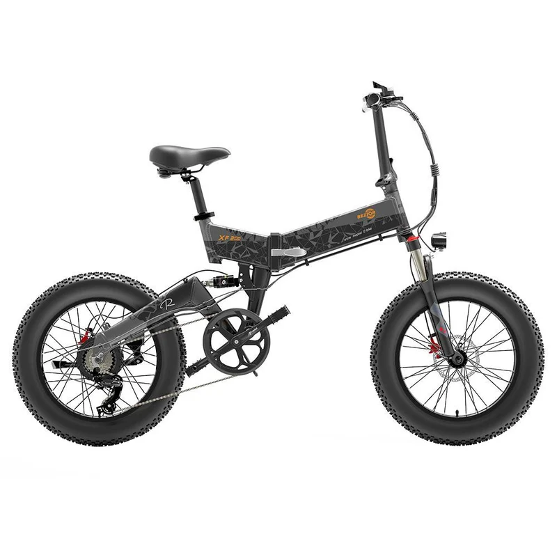 Bezior XF200 Electric Mountain Bike 20" Fat Tires 1000W 48V 15Ah Battery