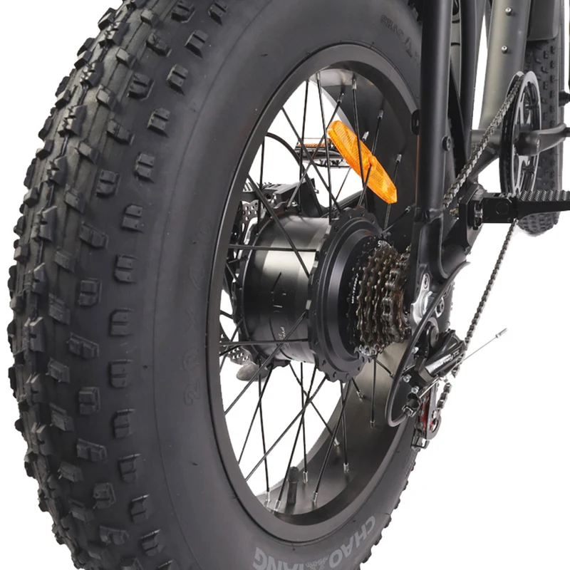 Bezior XF001 Electric Mountain Bike 20" Fat Tires 1000W Motor 48V 12.5Ah Battery