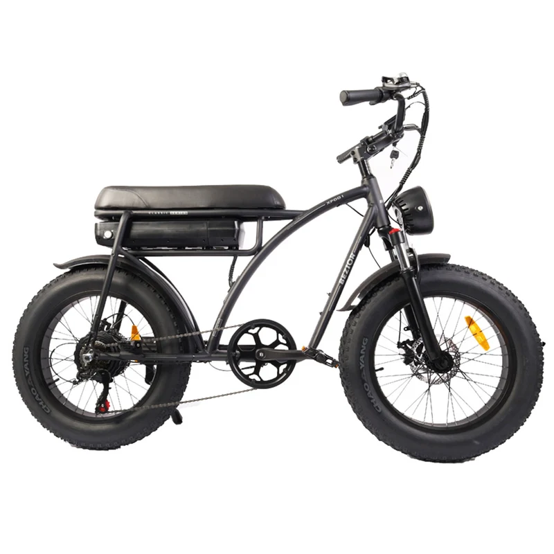 Bezior XF001 Electric Mountain Bike 20" Fat Tires 1000W Motor 48V 12.5Ah Battery
