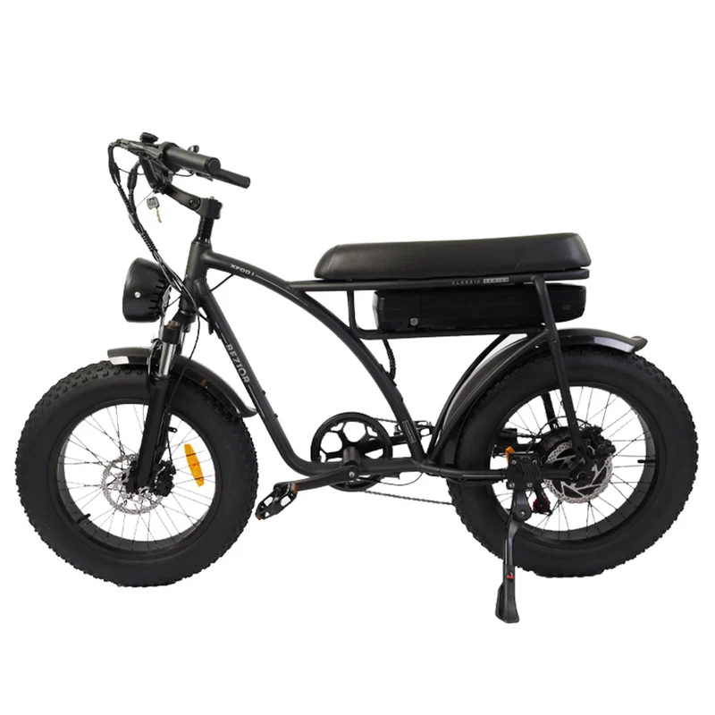 Bezior XF001 Electric Mountain Bike 20" Fat Tires 1000W Motor 48V 12.5Ah Battery