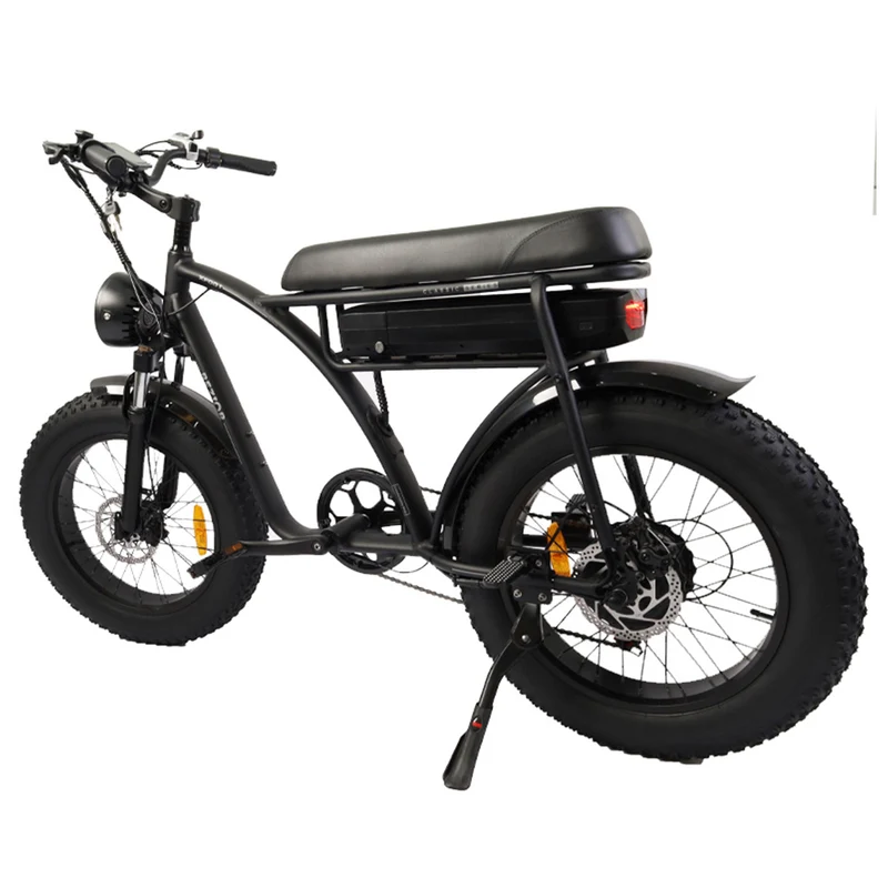 Bezior XF001 Electric Mountain Bike 20" Fat Tires 1000W Motor 48V 12.5Ah Battery