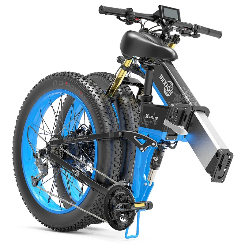 Bezior X-PLUS Electric Bike 26" Tires 1500W Motor 48V 17.5Ah Battery