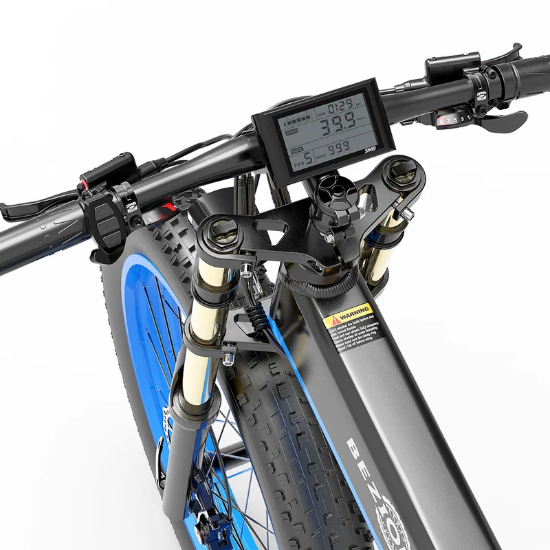 Bezior X-PLUS Electric Bike 26" Tires 1500W Motor 48V 17.5Ah Battery