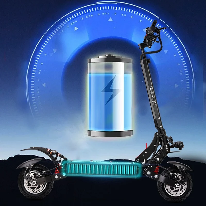 Halo Knight T108 Electric Scooter 10" Tires Dual 1000W Motors 52V 28.8Ah Battery