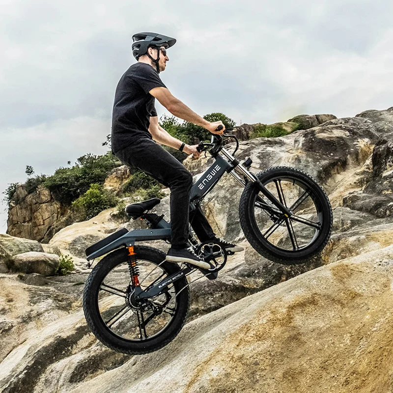 ENGWE X26 Electric Mountain Bike 26" Off-Road Fat Tires Dual 1000W Motors