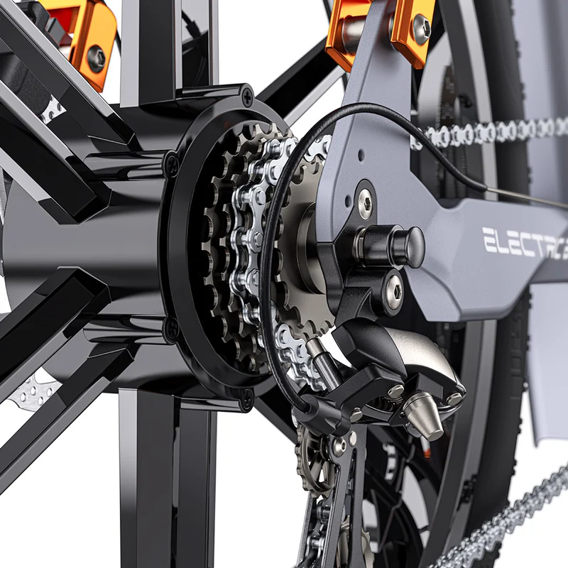 ENGWE X26 Electric Mountain Bike 26" Off-Road Fat Tires Dual 1000W Motors