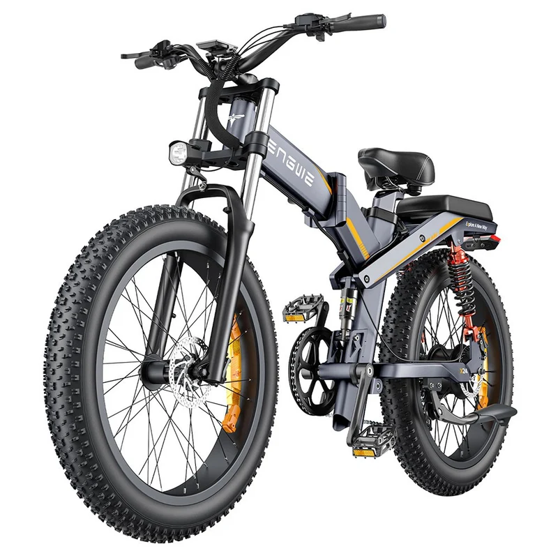 ENGWE X24 Electric Mountain Bike 24" Off-Road Fat Tires Dual 1000W Motors