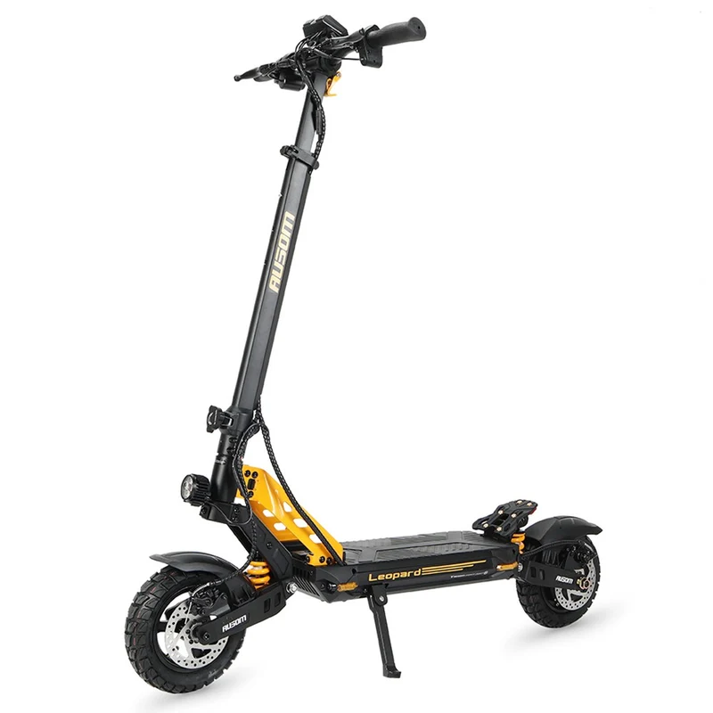 Ausom Leopard Electric Scooter with Seat 10" Tires 1000W 48V 20.8Ah Battery