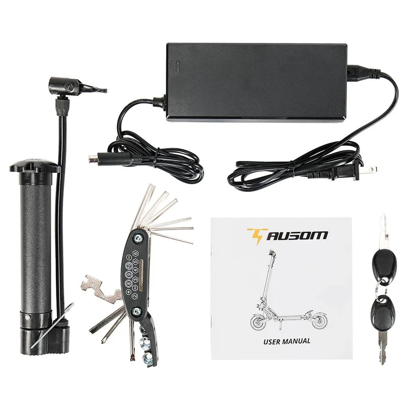 Ausom Leopard Electric Scooter with Seat 10" Tires 1000W 48V 20.8Ah Battery