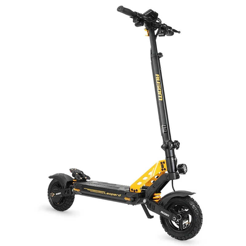 Ausom Leopard Electric Scooter with Seat 10" Tires 1000W 48V 20.8Ah Battery