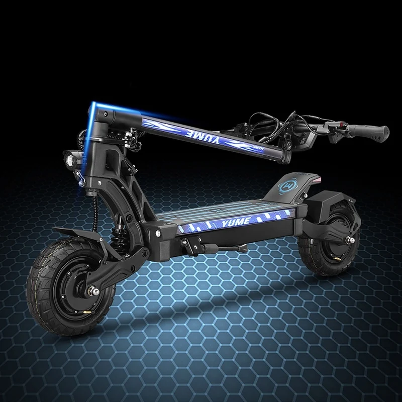 YUME HAWK Electric Scooter 10" Tires Dual 1200W Motors 60V 22.5Ah Battery