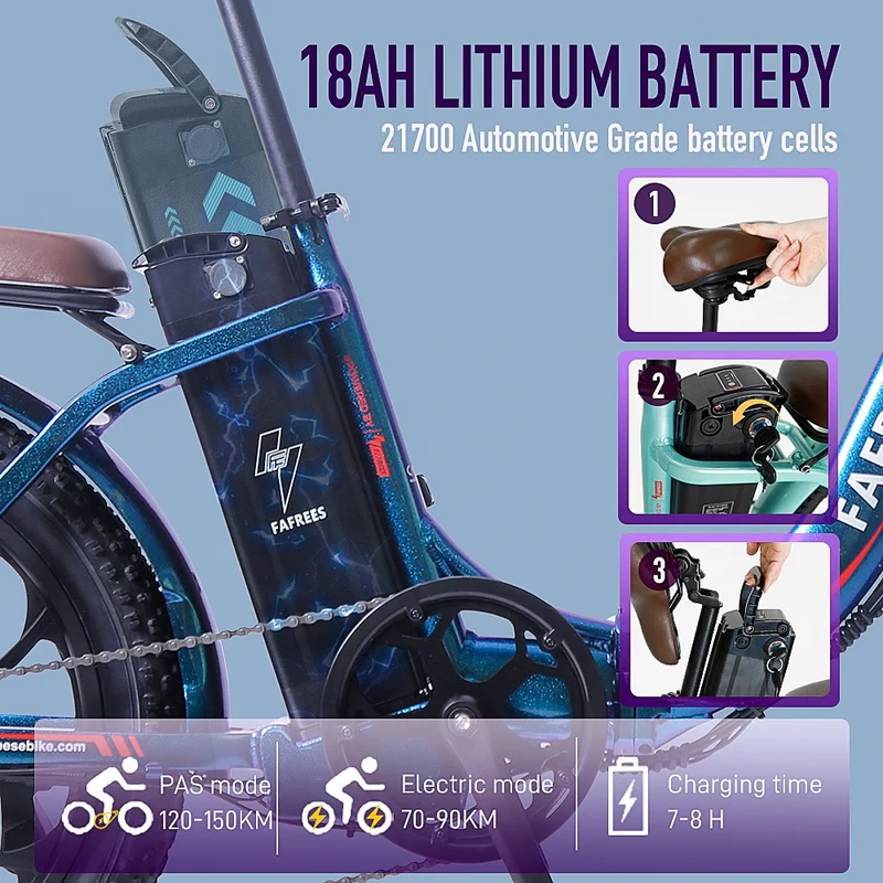 Fafrees F20 Pro Electric City Bike 20" Tires 250W Motor 36V 18Ah Battery