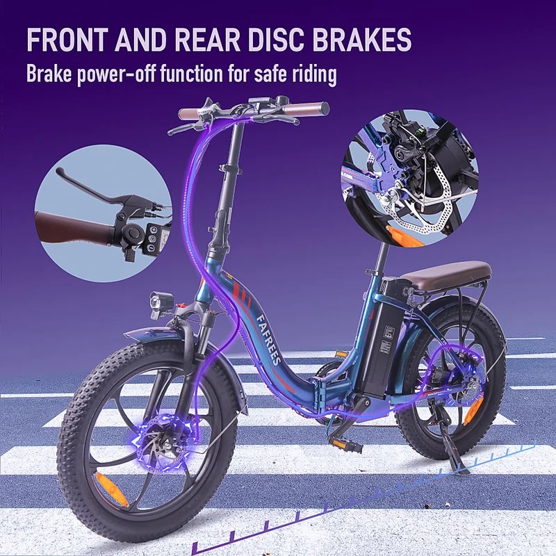Fafrees F20 Pro Electric City Bike 20" Tires 250W Motor 36V 18Ah Battery