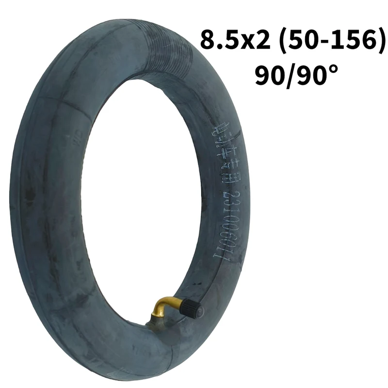 Schlauch 8.5x2 90/90° Ventil verstärkt 2er Set für E-Scooter