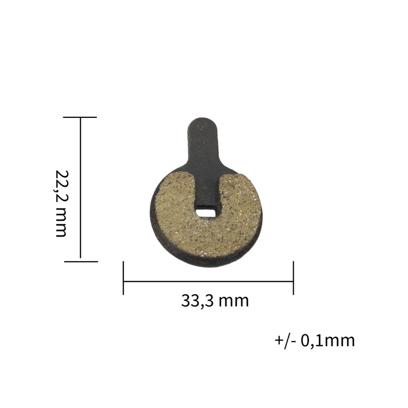 Hitway H5 Bremsbelag Bremssteine 2 Paar Halterung Semi-Metall Neu