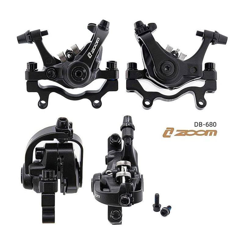 Bremssattel Zoom DB680 mechanisch links in Schwarz für E-Scooter